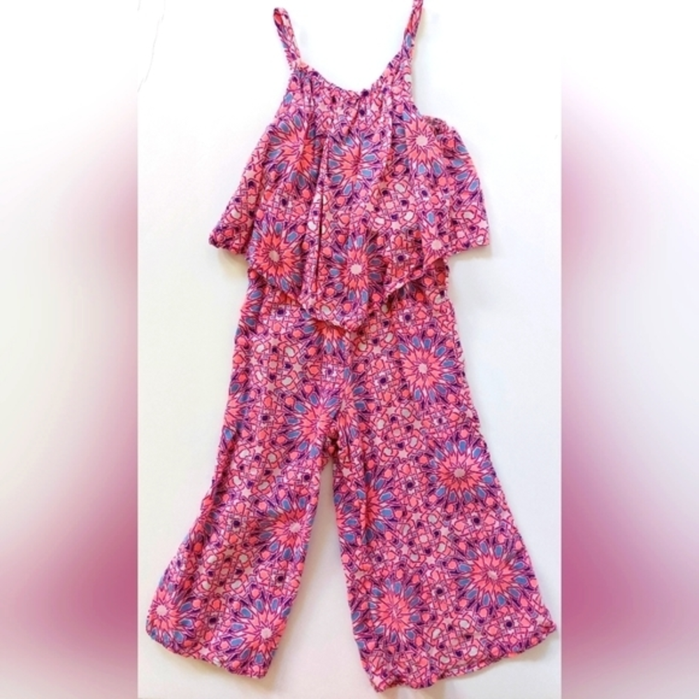 Pink Flare Jumpsuit/Romper Size‎ 24 Months 70s Style